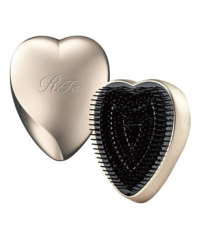 Refa Heart Brush Champagne Gold